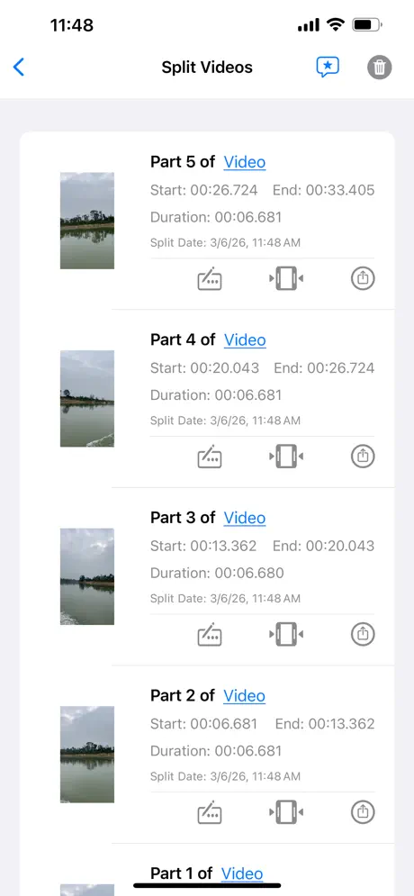 VidVid - Split Video 视频分割大师应用截图