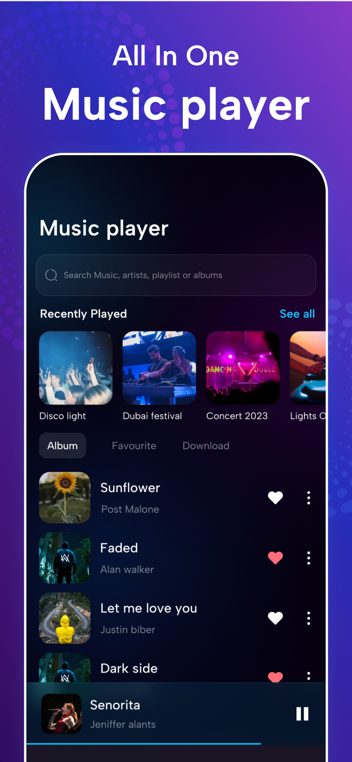 Offline Music Player · screenshot 1