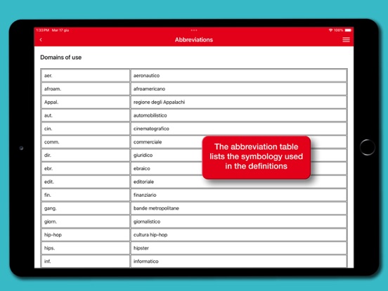 Dizionario Slang Americano iPad screenshot