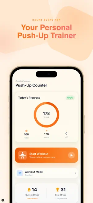 Push Up Counter & Fitness screenshot 1