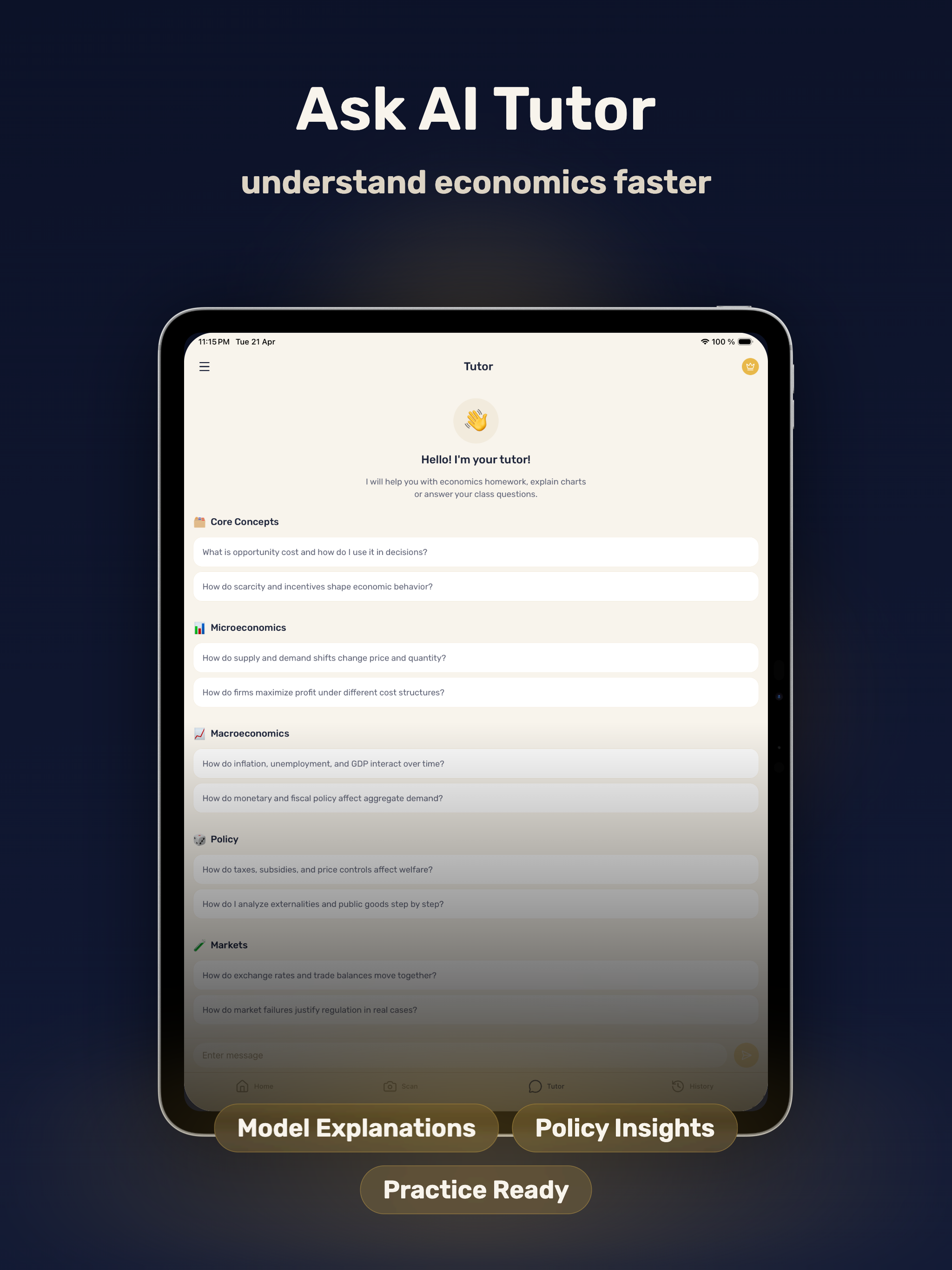 Economics Homework Helper AI