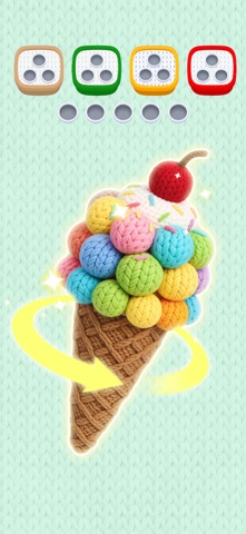 Wool Saga 3D - Knit Jam Puzzle iPhone screenshot