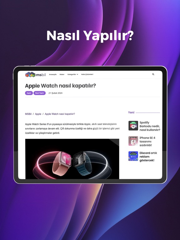 Screenshot #6 pour MSBil - Teknoloji Haberleri