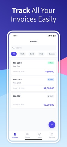 Invoice Maker - Easy Billing iPhone screenshot