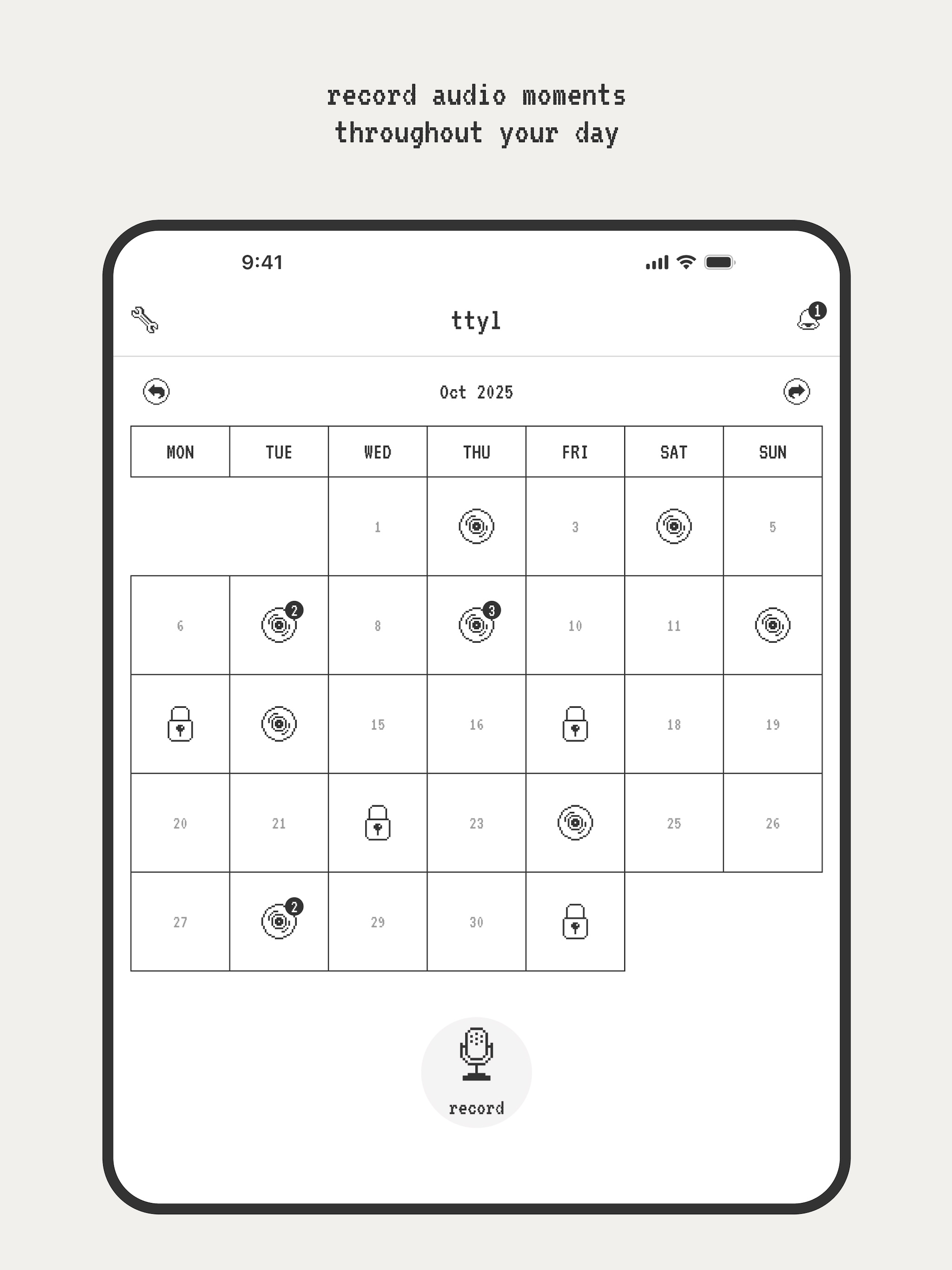 ttyl audio journal