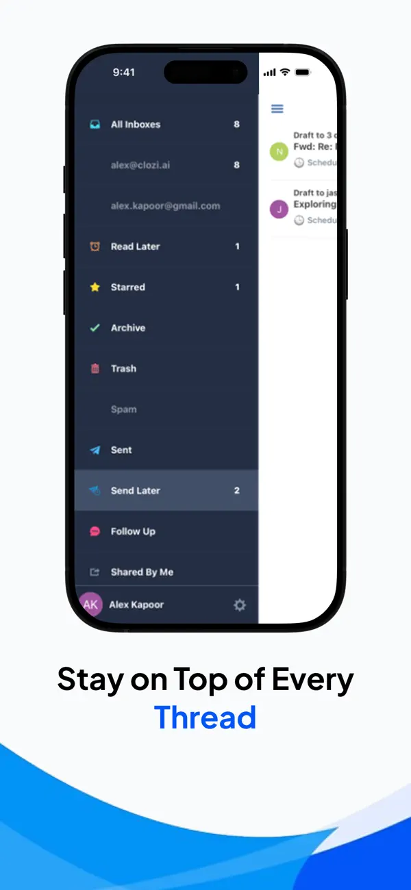 Screenshot #2 pour Polymail: Email Inbox