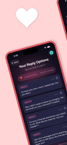HeartChat AI – Smart Replies Screenshot 4 of 5