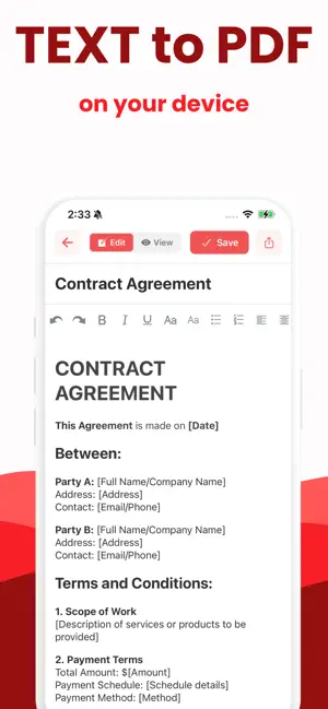 PDF Maker & Edit: Text to PDF screenshot 2