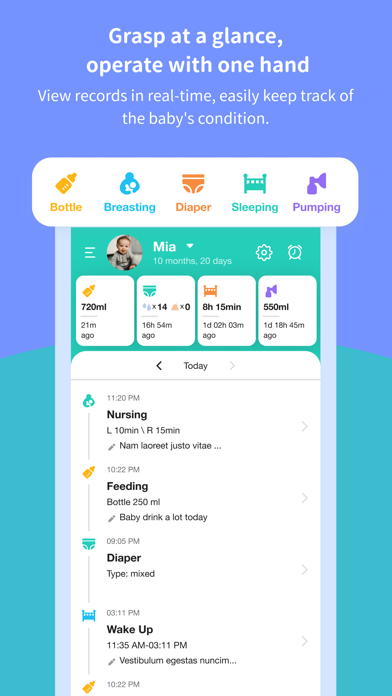 Baby Diary Tracker Log -CuboAiのおすすめ画像3