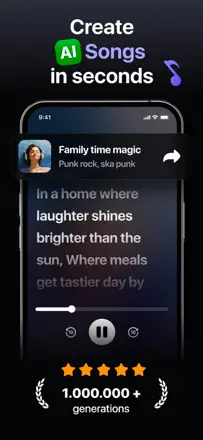 AI Song Music Generator: Screenshot 1 von 10