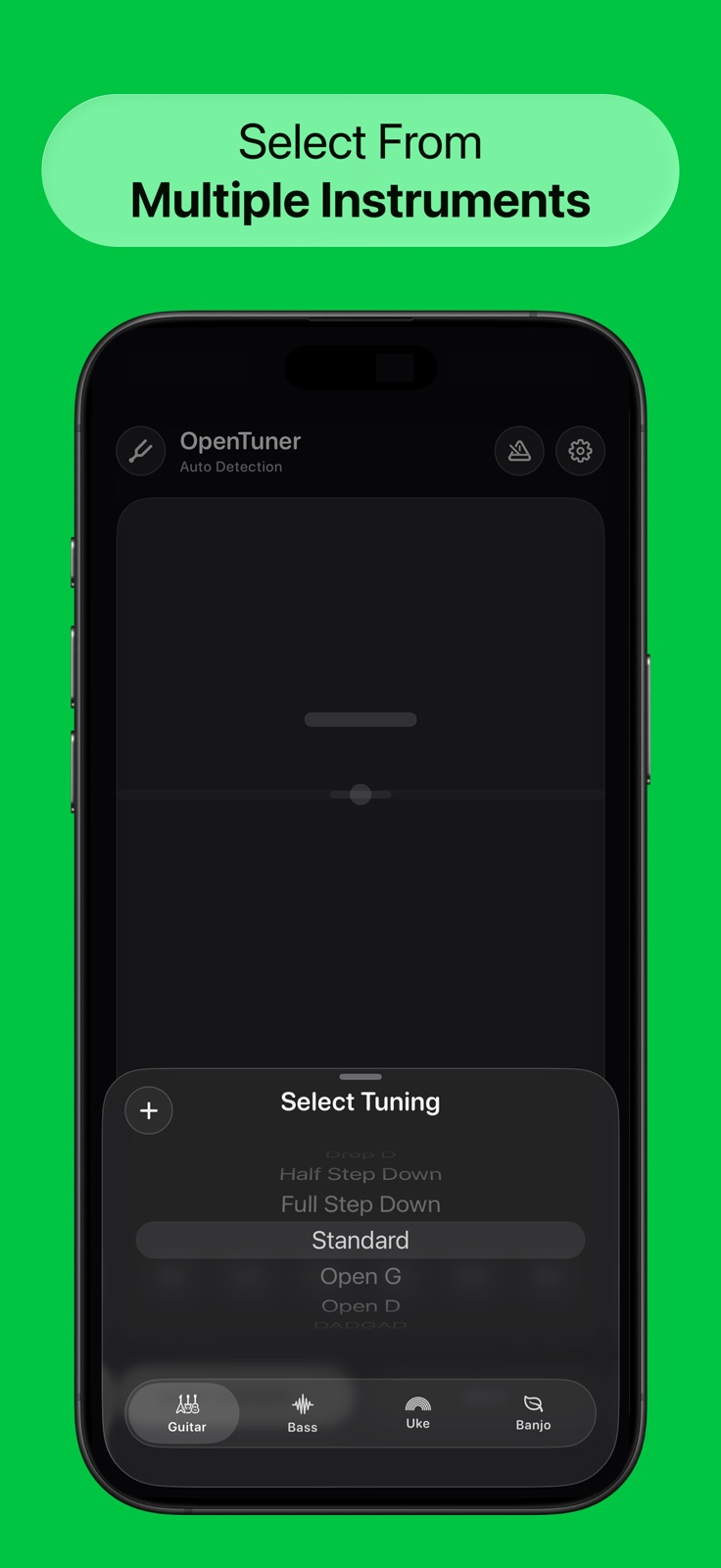 OpenTuner: Guitar & More iphone screenshot 3