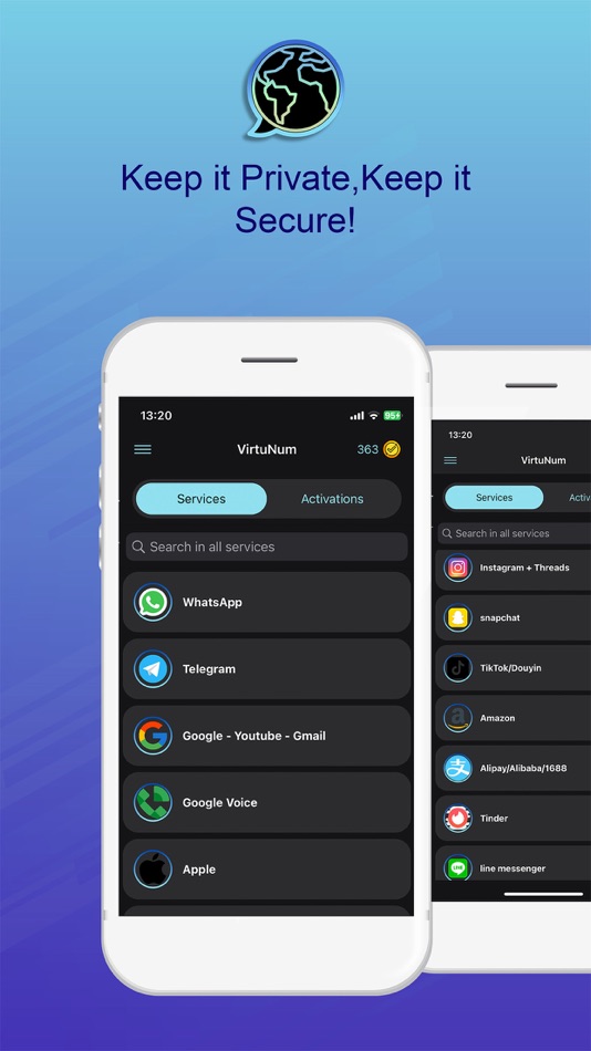#1. VirtuNum - Virtual Number (iOS) Av: Morteza Salmanpour