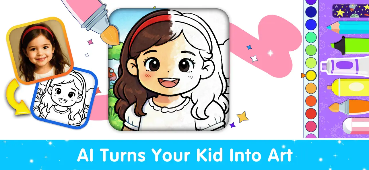 Screenshot #1 pour AI Coloring Book for Kids