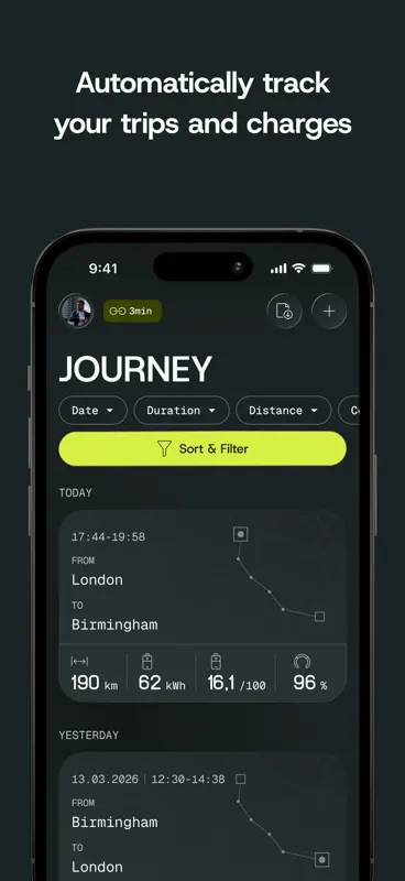 Aximote: Trajets, Données auto screenshot 3 of 8