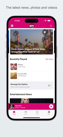 HOT 97.1 Radio app screenshot