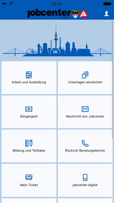 jobcenter Duisburg Screenshot