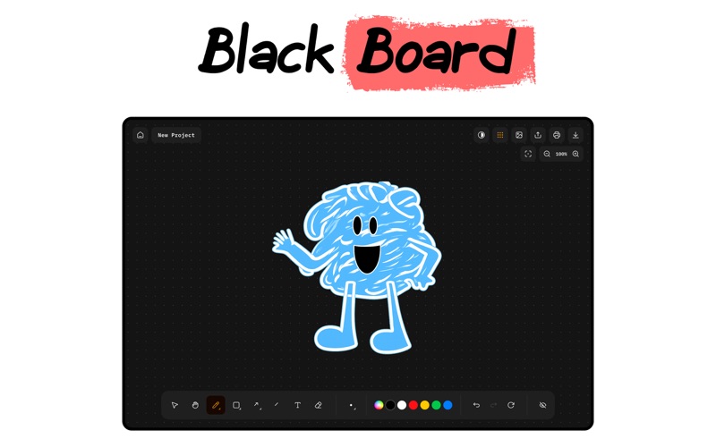 WhiteBoard App・Infinite Canvas iPhone screenshot