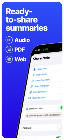 AllNotes: AI Note Taker Screenshot 4 of 7