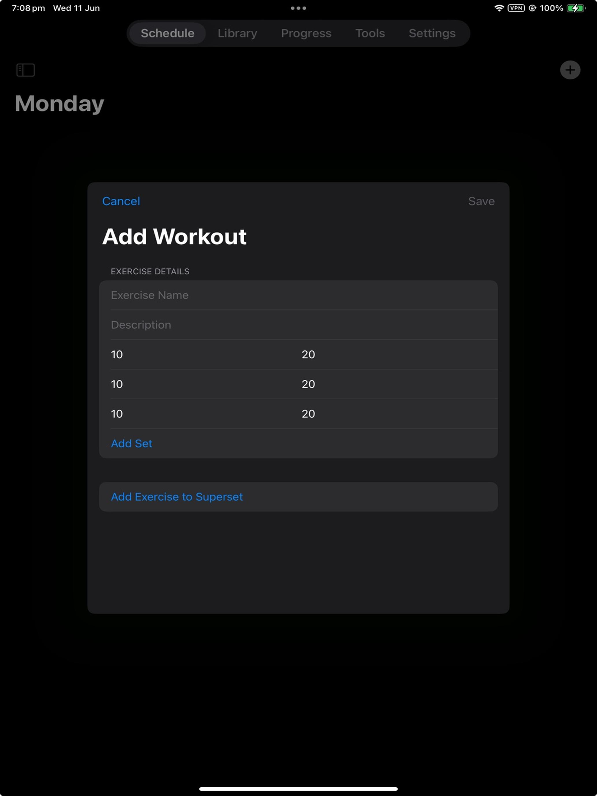 Fitness Scheduler