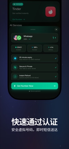 TempSMS 虚拟验证 screenshot
