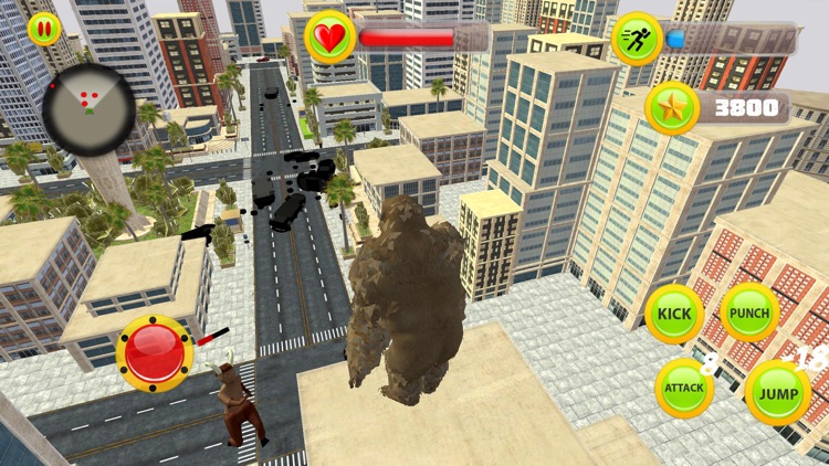 Giant Gorilla Kong City Attack screenshot-3