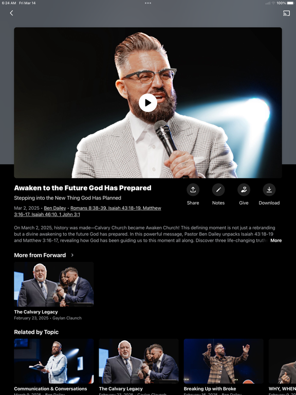 Awaken Churches iPad screenshot 3 - Lifestyle app
