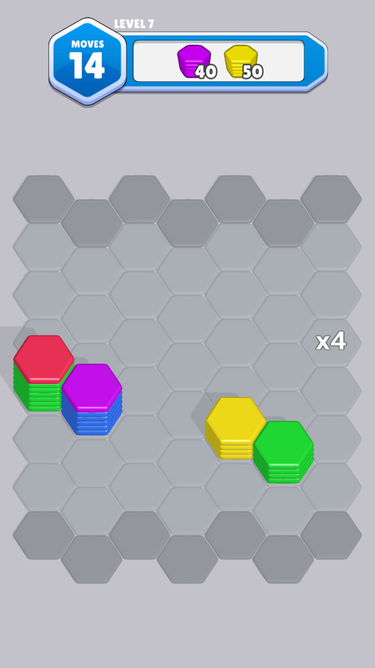 #2. Hexa Stack! (iOS) 由: Stanislav Dolskiy