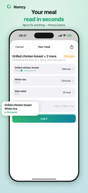 Nomzy: AI Calorie Tracker screenshot 2