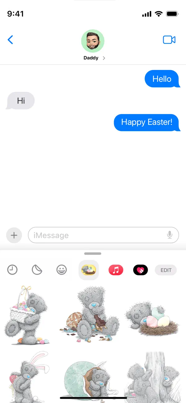 Screenshot #1 pour Me to You Easter Stickers