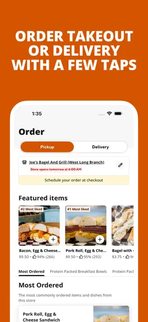 Joe's Bagel and Grill screenshot 1