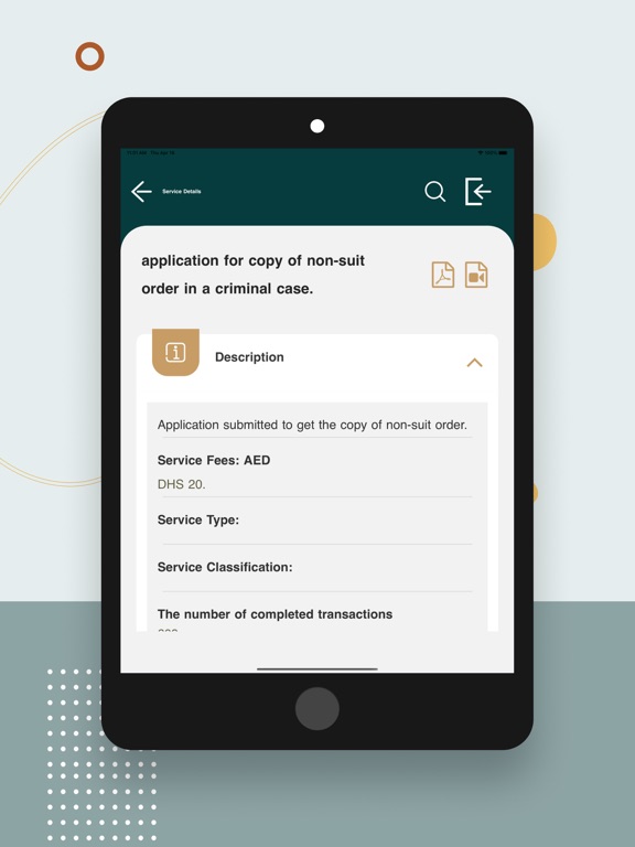 UAE Federal Public Prosecution iPad screenshot 5 - Business app