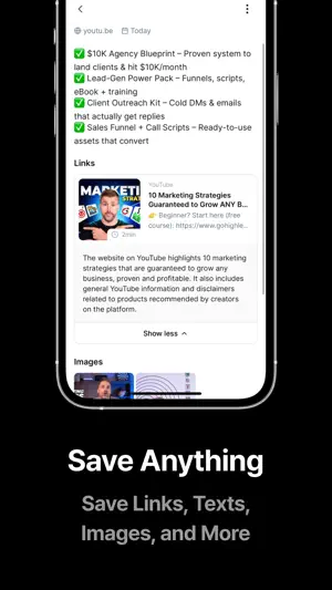 SnackBack: AI Link Organizer screenshot 1
