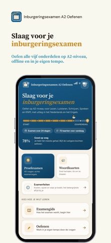 Inburgeringsexamen A2 Oefenen iPhone screenshot