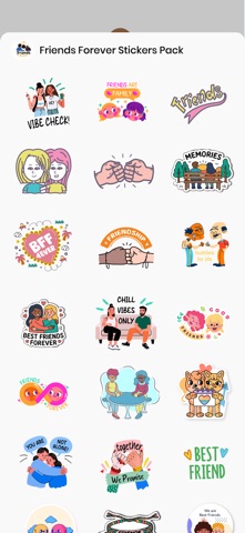 Friends Forever Stickers Pack Screenshot 3 of 4