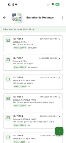 Matriz Produtividade screenshot