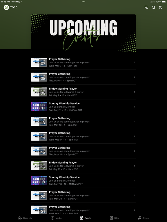 The Oaks Bakersfield iPad screenshot 3 - Education app