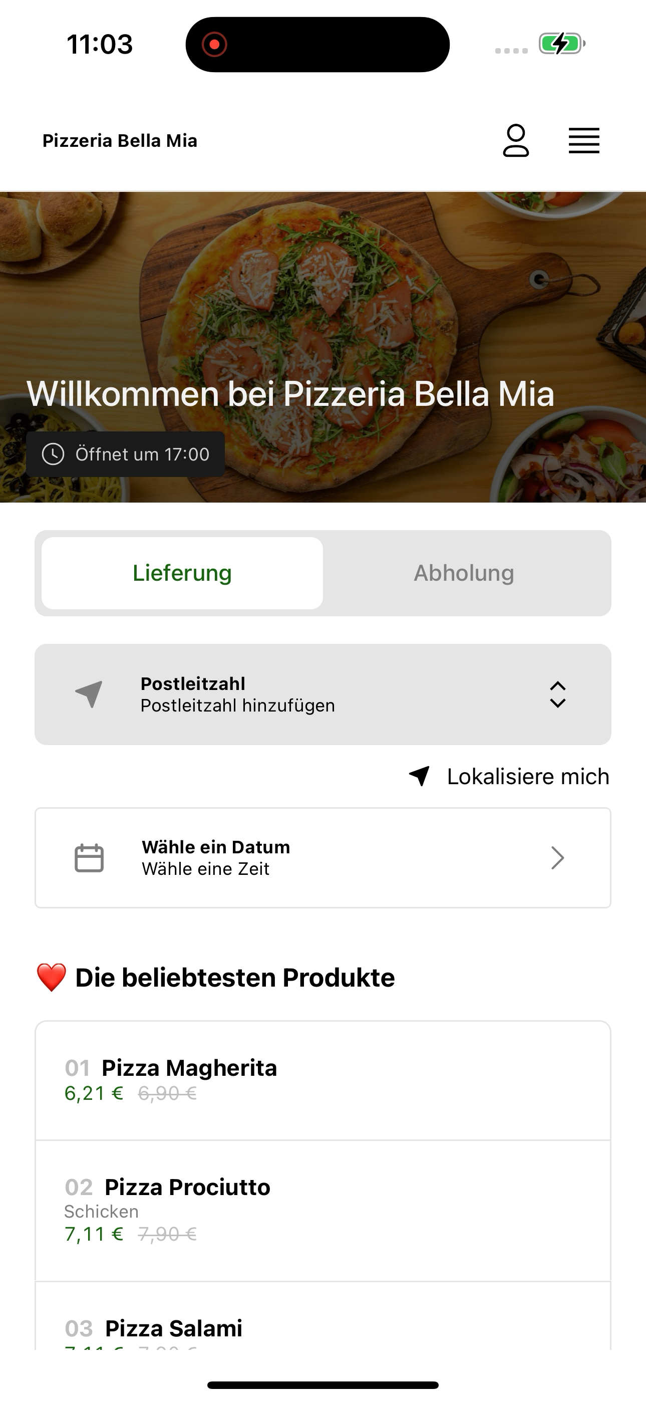 Pizzeria Bella Mia screenshot 6