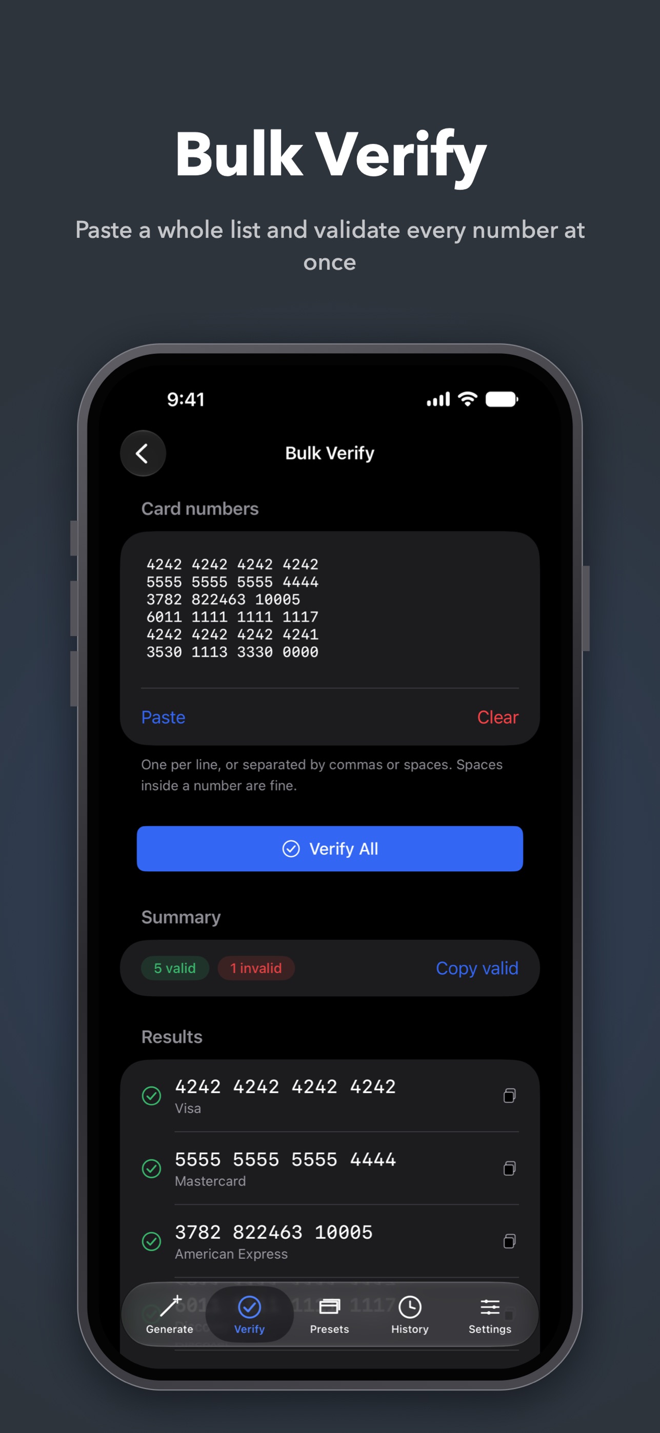 Screenshot 4 of Card Number Maker