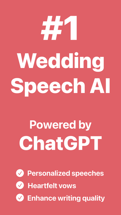 AI Wedding Speech Writer Screenshot