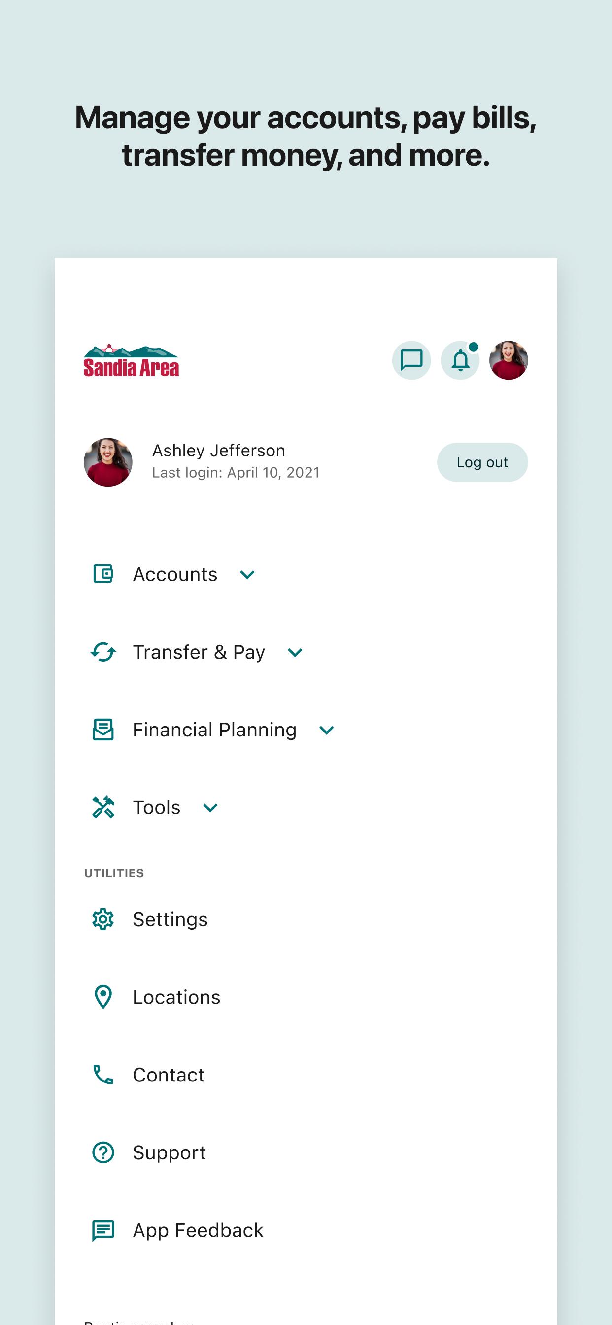Sandia Area FCU Mobile Banking screenshot 5