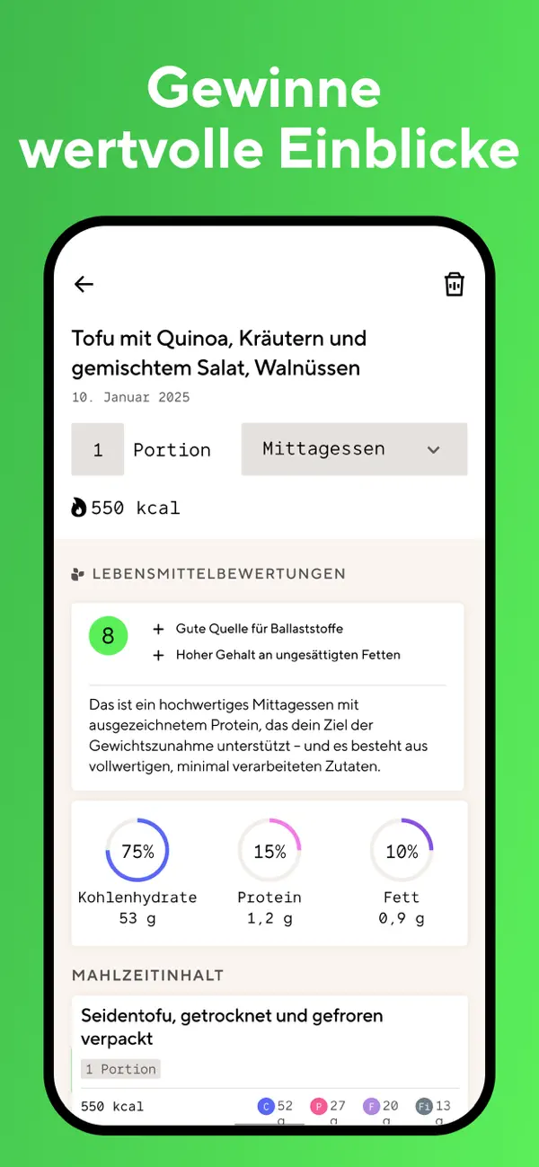 Lifesum: Kalorien Zähler AI Screenshot 3