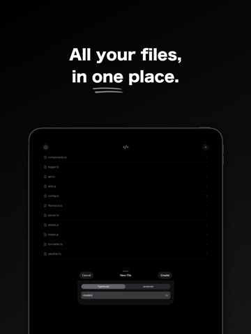 Script: JS & TS Editor iPad screenshot 3