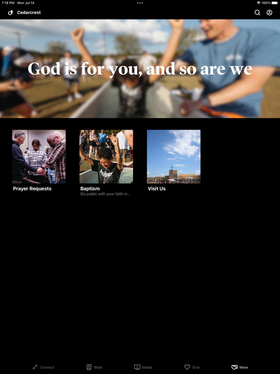 Cedarcrest Church iPad screenshot 4 - Lifestyle app