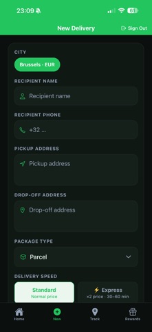 GreenDrop Logistics screenshot