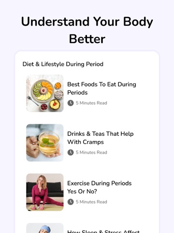 Calendar PeriodTracker - Sakhi iPad screenshot