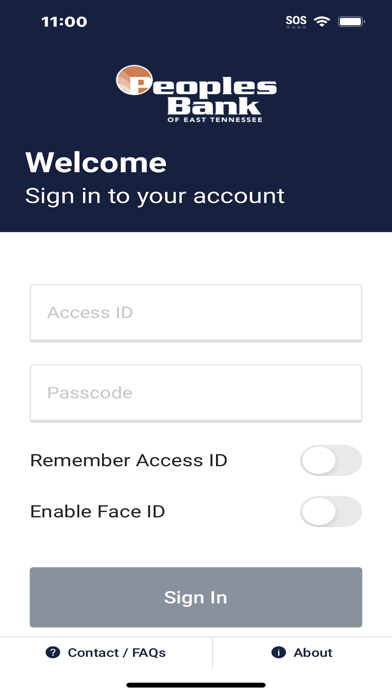 Peoples Bank of East Tennessee Screenshot