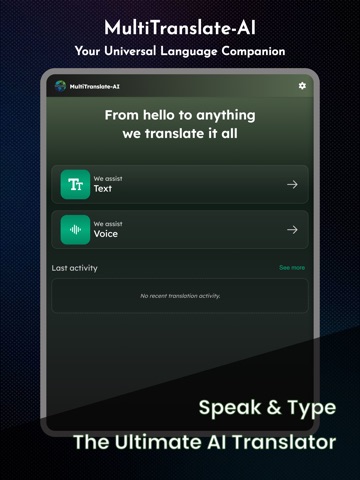 Multi Translate AI iPad screenshot