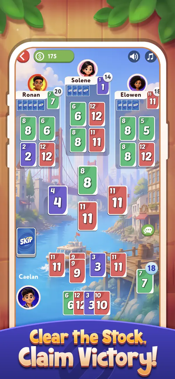 Screenshot #3 pour Skippo Skip Solitaire Game