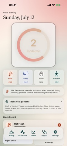 Perith: Menopause Tracker Screenshot 1 of 5