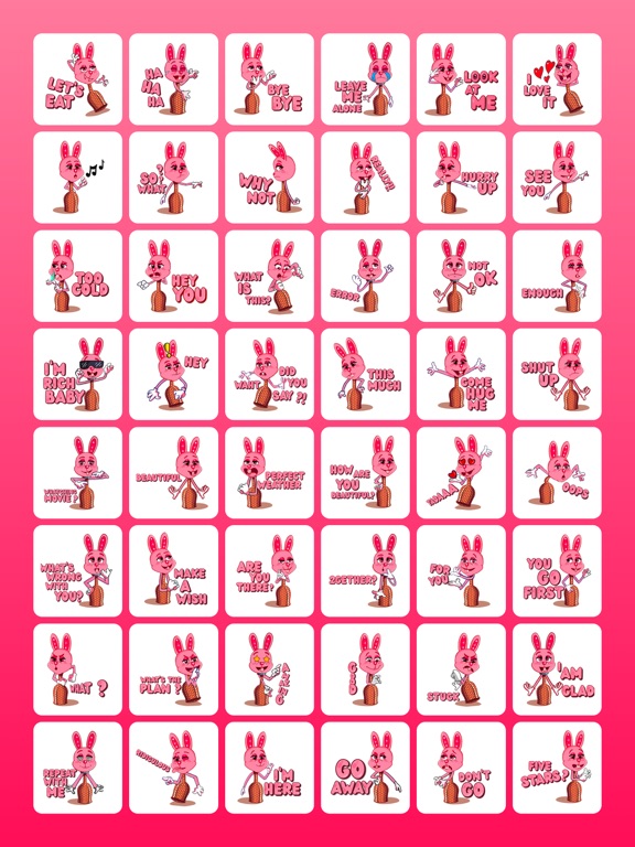 Screenshot #6 pour Lapine Rose Rabbit Stickers